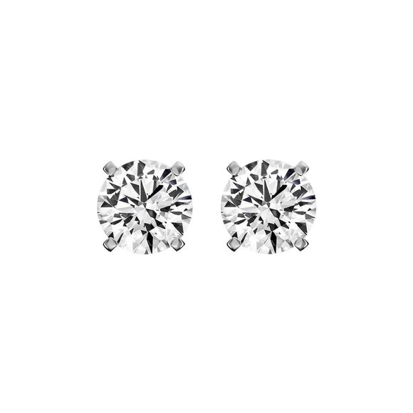 14K White Gold Diamond Stud Earrings 1/5 ct. tw